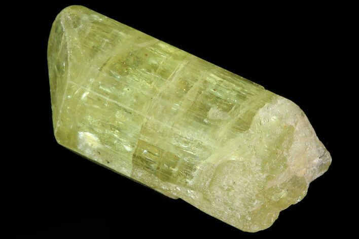 Lustrous Yellow Apatite Crystal - Morocco #82533
